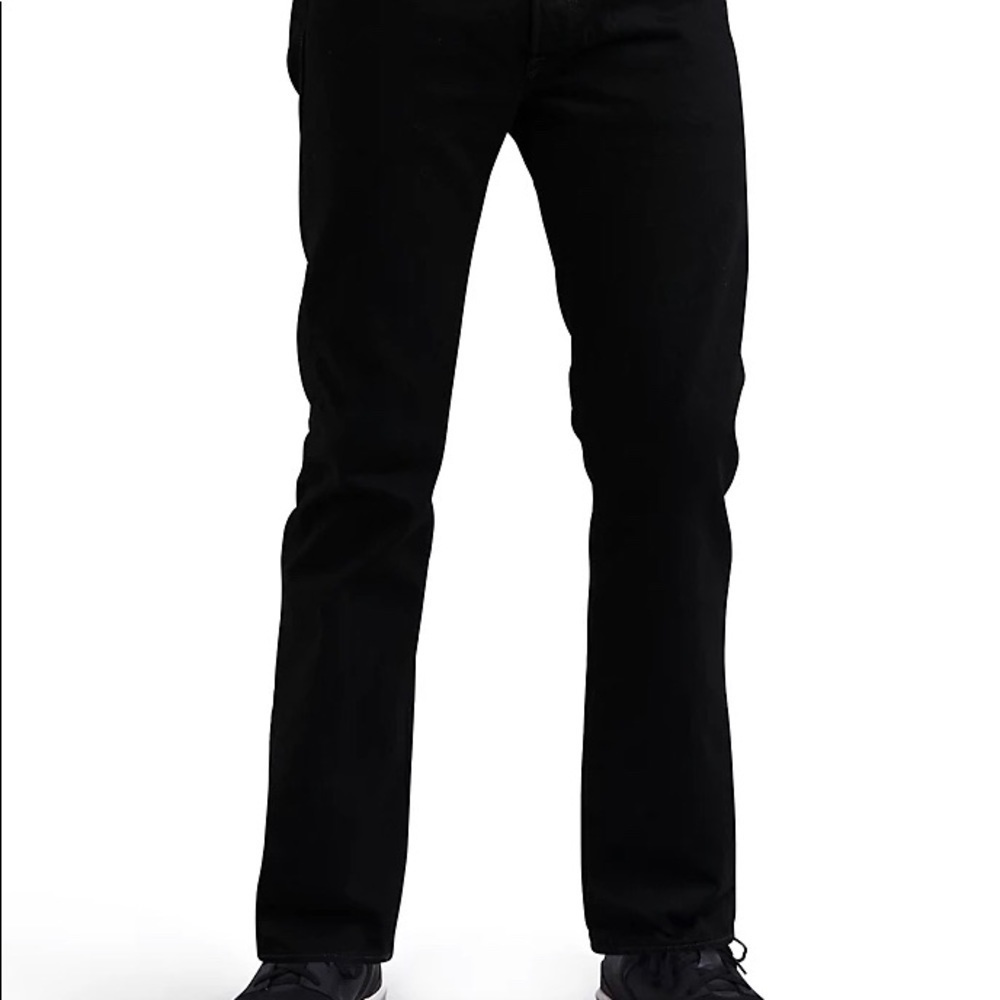🆕NWT Levi’s 501 black size 36x30 button fly RAW DENIM Shrink to Fit